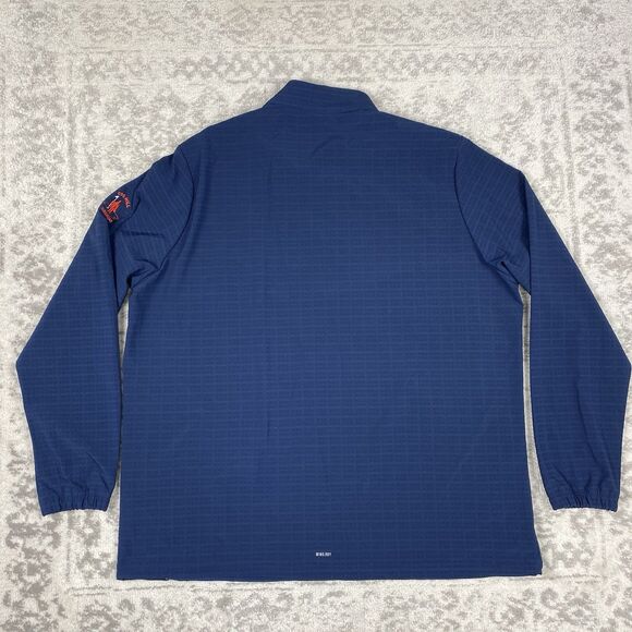 Adidas Pullover Blue Wind Dry Pullover Over 1/4 Zip Lone Sleeve Men’s Size 2XL - Picture 4 of 8